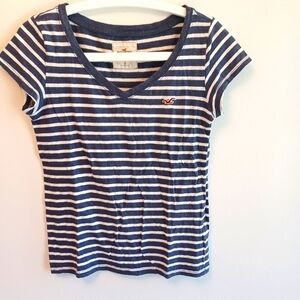 Hollister Stripped V-Neck